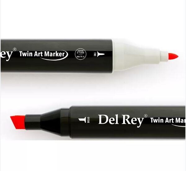 DEL REY MARKER TWİN F121 FLUORESCENT CORAL RED1401