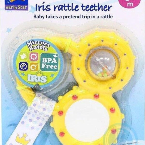 EARLY STAR IRIS RATTLE TEETHER