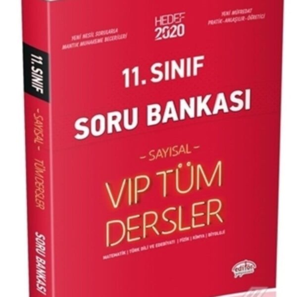 EDİTÖR 11.SINIF VİP TÜM DERSLER SAYISAL SORU BANKA