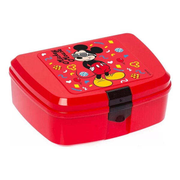 HEREVİN BESLENME KABI MICKEY MAUSE DESENLİ KIRMIZI
