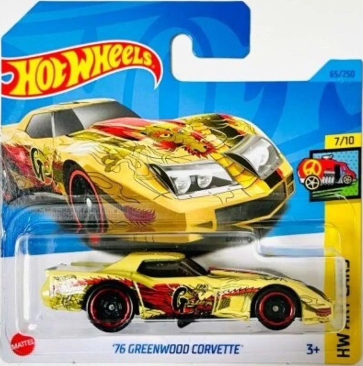HOT WHEELS72 GREENWOOD CORVETTE HKH52-65 - Görsel 1