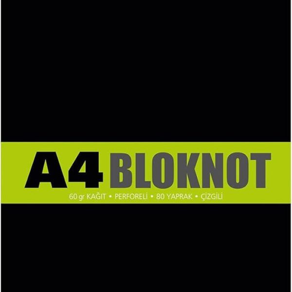 METEKSAN BLOKNOT A4 80 YAPRAK ÇİZGİLİ SPİRALLİ