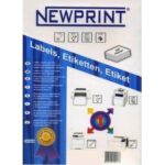 NEWPRINT LASER CD ETİKETİ 117x40 2 Lİ 100 LÜ PAKET