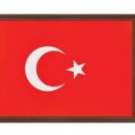 PANDA TÜRK BAYRAĞI MDF ÇERÇEVE 35x50