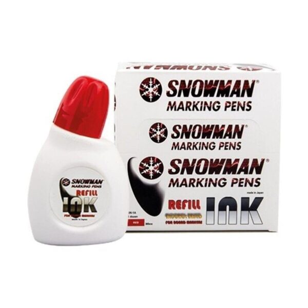 SNOWMAN BEYAZ TAHTA KALEMİ MÜREKKEBİ 30 CC KIRMIZI