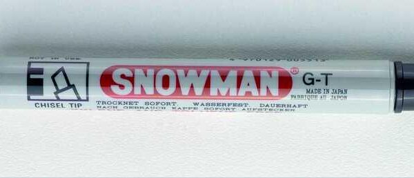 SNOWMAN PERMANENT MARKÖR KESİK UÇ SİYAH