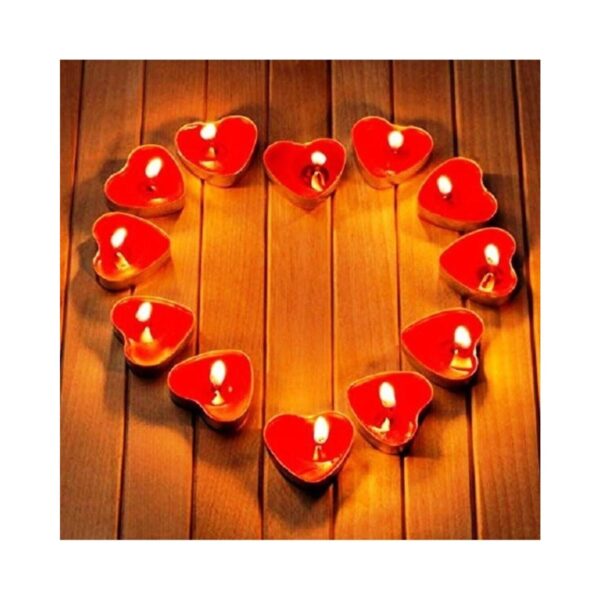 SNS 58412  KALPLİ KIRMIZI TEA LİGHT MUM 10 ADET