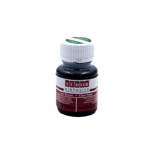 SÜDOR CAM BOYASI SU BAZLI 25 ML YEŞİL PLASTİK ŞİŞE