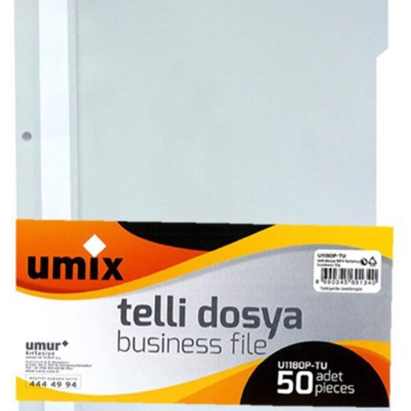 UMIX A4 TELLİ DOSYA BEYAZ