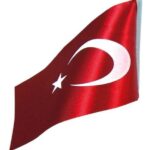 VELTE MASA BAYRAĞI 15x22,5 TÜRK BAYRAĞI