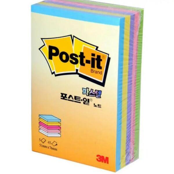 POST-İT CT32 KÜP NOT PASTEL RENKLER 51X76 MM