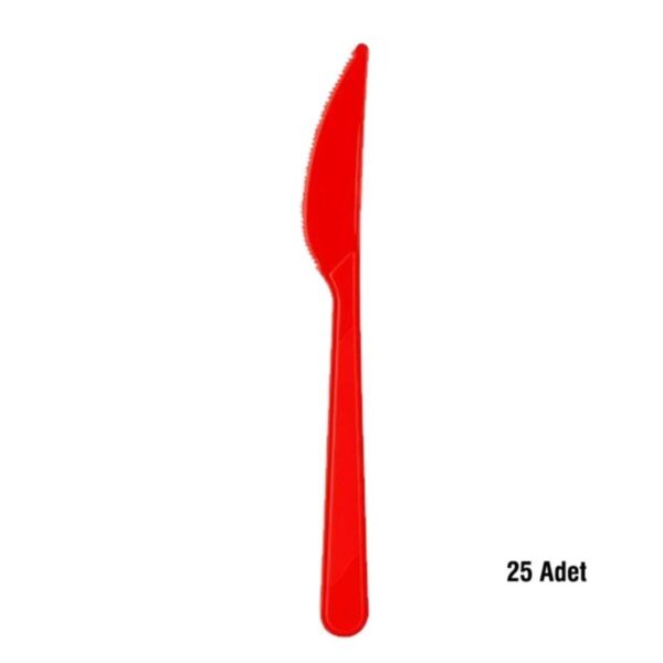 ROLLUP BIÇAK PLASTİK KIRMIZI 25 Lİ