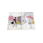 LİZ ÖZEL BASKILI KARTON KAPAK TEL DİKİŞLİ