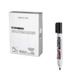 SNOWMAN KESİK UÇ PERMANT MARK SİYAH KLİPS KAPAK 12 ADET - Görsel 2