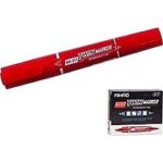 AIHAO MARKER KALEM TWIN KIRMIZI 12 ADET - Görsel 2