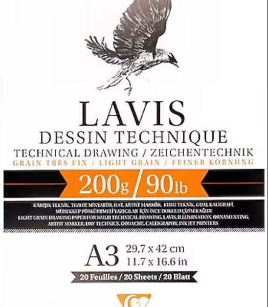 CLAIREFONTAINE MULTİ TEKNİK LAVİS 20 YP A3 YPŞK DF