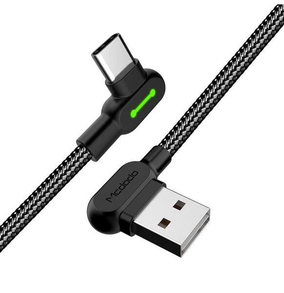 MCDODO CA-5282 90° LIGHT CABLE TYPE-C1,8 MT