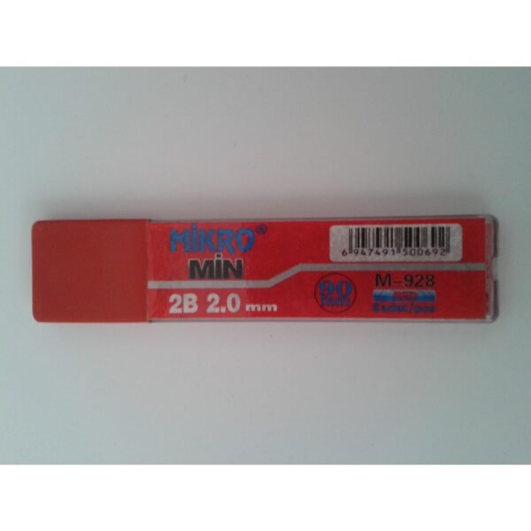 MİKRO MİN M-928 2.0X90MM KURŞUN KALEM UCU KIRMIZI