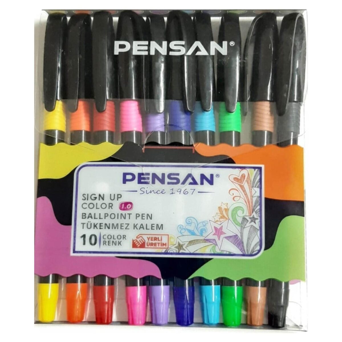 PENSAN TÜKENMEZ KALEM SIGN UP 1 MM RENKLİ - Görsel 1