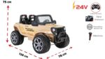 PİLSAN AKÜLÜ ARABA 24 V SAFARİ KUMANDALI 4X4 - Görsel 3