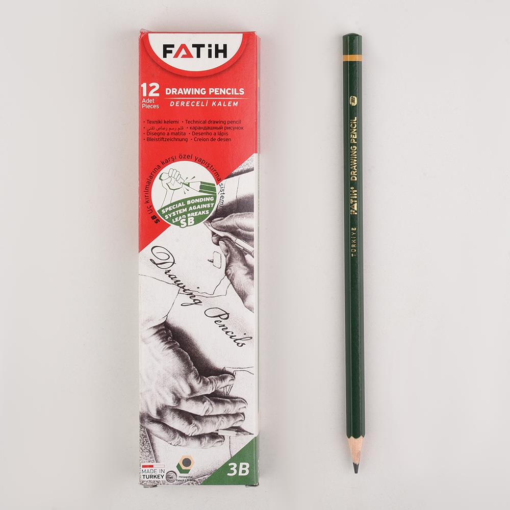 fatih-3b-dereceli-kursun-kalem-adet-6484.jpg FATİH 3B DERECELİ KURŞUN KALEM 12'Lİ - Görsel 1