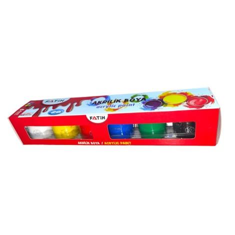 FATİH AKRİLİK BOYA 25 GR 6 RENK TAKIM