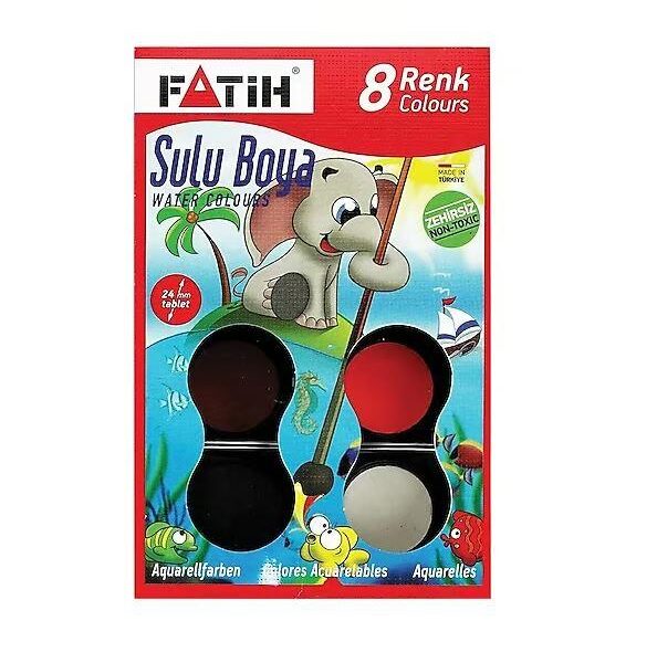 FATİH SULU BOYA 8 RENK S-8
