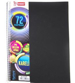 MİKRO DEFTER GRF A4 72 YP. PP HELEZON KARELİ