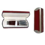 MİKRO KALEM SETİ 3 LÜ DERİ KUTULU KIRMIZI