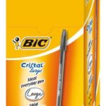 BİC CRİSTAL LARGE TÜKENMEZ KALEM SİYAH 50 Lİ