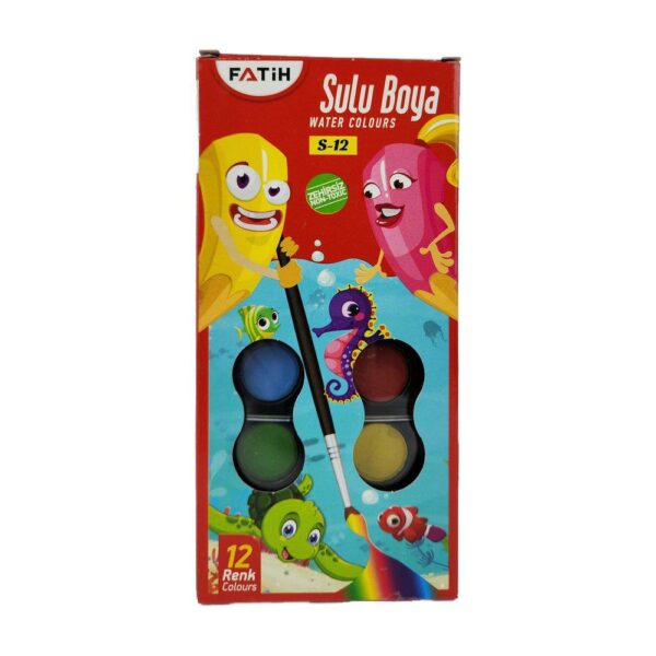FATİH SULU BOYA 12 RENK S-12 BIG SIZE