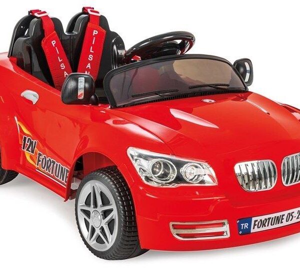PİLSAN AKÜLÜ ARABA 12 V FORTUNE KUMANDALI KIRMIZI
