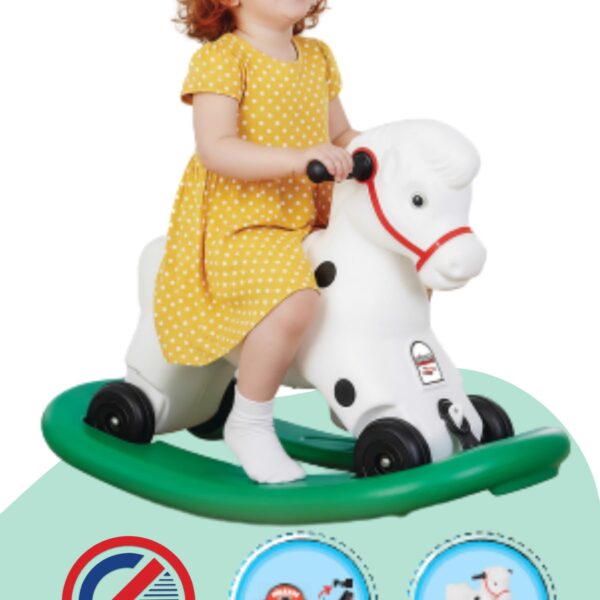 PİLSAN SALLANAN AT SEMERSİZ 01-0001 – 3 Yaş Üzeri, Tekerlekli Oyuncak At