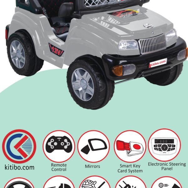 PİLSAN AKÜLÜ ARABA 12 V PANTHER KUMANDALI GRİ