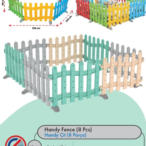 PİLSAN HANDY ÇİT 8 Lİ VERSİYON 2 PASTEL RENK