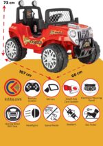 PİLSAN AKÜLÜ ARABA 12 V RANGER KIRMIZI KUMANDALI