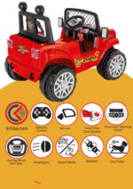 PİLSAN AKÜLÜ ARABA 12 V RANGER KIRMIZI KUMANDALI - Görsel 2