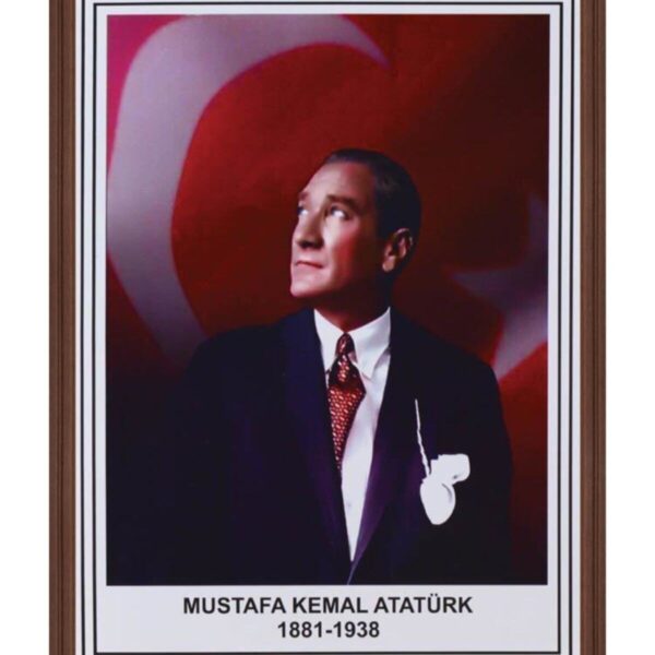PANDA ATATÜRK PORTRESİ MDF ÇERÇEVE 35X50