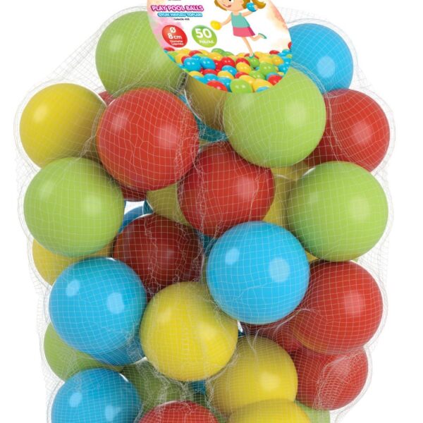 PİLSAN OYUN HAVUZ TOPLARI FİLEDE 8 CM 50 Lİ VERSİYON 1