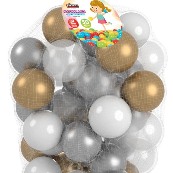 PİLSAN OYUN HAVUZ TOPLARI FİLEDE 8 CM 50 Lİ VERSİYON 2