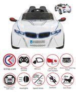 PİLSAN SPEED SONİC AKÜLÜ ARABA 12 VOLT KUMANDALI BEYAZ - Görsel 4