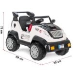 PİLSAN AKÜLÜ ARABA 12 V FANTASTİK KUMANDALI BEYAZ - Görsel 2