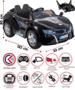 PİLSAN SPEED SONİC AKÜLÜ ARABA 12 VOLT KUMANDALI SİYAH