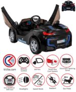PİLSAN SPEED SONİC AKÜLÜ ARABA 12 VOLT KUMANDALI SİYAH - Görsel 2