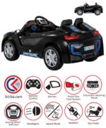 PİLSAN SPEED SONİC AKÜLÜ ARABA 12 VOLT KUMANDALI SİYAH - Görsel 4