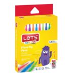 LETS KEÇELİ KALEM 12 RENK JUMBO L-7012