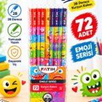 FATİH KURŞUN KALEM 2B EMOJİ SERİSİ 72 Lİ