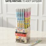 FATİH KURŞUN KALEM SİLGİLİ 2B MONSTER SERİSİ 72 Lİ